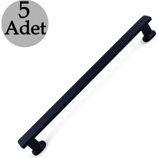 Frefly Store Özen Mat Siyah Çekmece Kulp 160 mm 5 Adet Modern Dolap Kulbu Mutfak Vestiyer Uyumlu Şık Tasarım