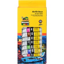 Frefly Store Nova Color Akrilik Boya Tüp 12Lİ