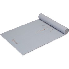 Frefly Store Gaiam Yoga Minderi - Premium 6 mm Baskı Ekstra Kalın Kaymaz Egzersiz ve Fitness Minderi Her Türlü Yoga, Pilates ve Zemin Egzersizleri Için - Mor Vizyon