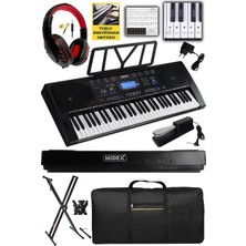Frefly Store Midex PS-4500KSP Tuş Hassasiyetli 61 Tuşlu Org Sustain Pedallı USB Mp3 (Pedal Stand Kulaklık Çanta Notalık Metod)