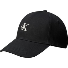 Frefly Store Calvin Klein Monogram Embroidery Baseball Cap Kadın Şapka Black Os