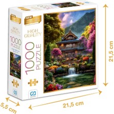Frefly Store Japon Bahçesi 1000 Parça 2,2mm Kalınlık 48X68CM Profesyonel Hobi Puzzle Yapboz Serisi