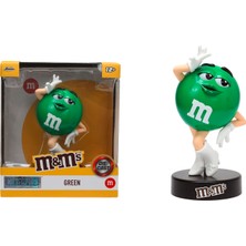 Frefly Store Jada Toys M&ms Figür Yeşil (10 Cm) - Yeşil M&m`s Metal Boyalı Koleksiyon Figürü, Koleksiyoncular ve Çikolata Severler Için Dekoratif Taraftar Ürünleri, Yeşil