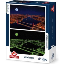 Frefly Store Art Puzzle Üç Köprü, Bosphorus 1000 Parça Neon Puzzle