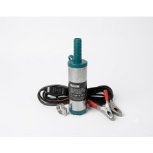 Frefly Store Mazot Pompası, 12V 40W, Paslanmaz Çelik, Uzun Girişli, Timsah Klipsli, 12 mm