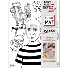 Frefly Store Akademi Çocuk Funny Mat - Picasso 30X40CM - Yeni