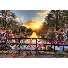 Frefly Store Gold Puzzle Kanalda Gün Batımı Amsterdam 1000 Parça