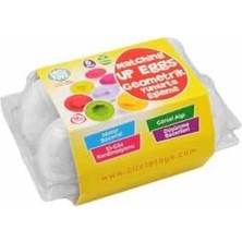 Frefly Store Circle Toys 6'lı Geometrik Yumurta Eşleme Oyunu