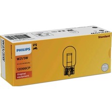 Frefly Store Philips W21/5W Standard Araç Stop, Park ve Gündüz Far Ampulü, 12V, 10'lu Paket