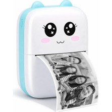 Frefly Store Busstier Mini Yazıcı Bluetooth Bağlantılı Taşınabilir Termal Yazıcı Siyah Beyaz Çıktı Telefon Uyumlu USB Type C Şarjlı Not ve Fotoğraf Yazdırma