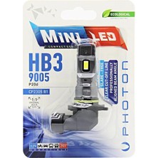 Frefly Store Photon Ampul Mini Hb3 9005 12-24V Compact LED (Tekli Blister) Pht CP2305 B1