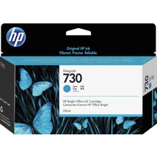 Frefly Store Hp P2V62A 730 130-ML Cyan Designjet 130ML Cam Göbeği Mürekkep Kartuşu