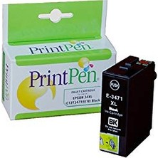 Frefly Store Prıntpen Epson 34XL (C13T34714010) Siyah Muadil Inkjet Kartuş