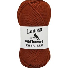 Frefly Store Lanoso Süed Chenille El Örgü Ipi, Kiremit Rengi 922 Yarn