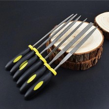 Frefly Store Depolife Mini Törpü Eğe Seti Plastik Saplı 14CM Ahşap Için Törpü 6 Parçalı Karbon Ege Takımı
