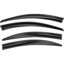 Frefly Store Hyundai Accent Era ile Uyumlu Ferrous Cam Rüzgarlığı 4lü 2006 2012
