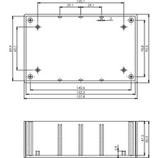 Frefly Store Sanec Pla Elektronik Proje Kutusu (Ölçüleri: 96X158X53MM) - Siyah