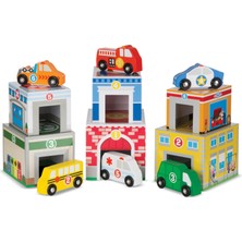 Frefly Store Melissa & Doug 13576 Diz Oyna Kule - Binalar ve Araçlar