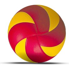 Frefly Store Hsport Voleybol Topu Yarı Profesyonel Orta Sert (Pompa Hediyeli) (Kırmızı)