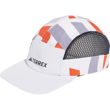 Frefly Store Adidas Unisex Terrex Climacool 5panel Grafik Şapka Beyzbol Şapkası, Beyaz / Yarı Darbeli Turuncu / Siyah, M