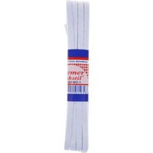 Frefly Store Beyaz Yassı Don Lastiği – Bel, Don ve Etek Için Geniş Lastik, 10 Metre (1 cm Kalınlık)