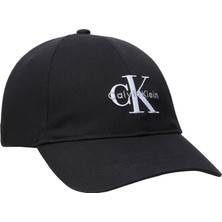 Frefly Store Calvin Klein Monologo Embroidery Baseball Cap Erkek Şapka Black Os