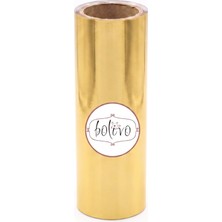 Frefly Store Bolivo Premium Hobi Varak, El Sanatları, Dekorasyon ve Kendin Yap (Dıy) Süsleme Folyosu (Altın, 10 cm x 5 Mt)