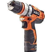 Frefly Store Aeg Bbs 12 C 2 Li Akülü Matkap,2.0 Ah, 2 Akü, Turuncu, Tek Parça