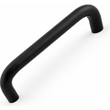 Frefly Store Mat Siyah Çekmece ve Dolap Kulpu 128 mm Modern Mobilya Kulpu Dayanıklı Metal Kapak Kulpu