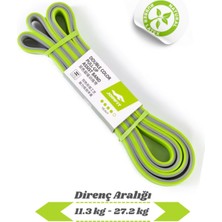 Frefly Store Direnç Lastiği ve Egzersiz Bandı Yeşil-Gri Medium -%100 Doğal Kauçuk