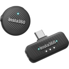 Frefly Store INSTA360 Mic Air (1 Tx + 1 Rx), Gürültü Engelleme, 300 M Menzil, Usb-C Iphone/android/pc/mac Için Kablosuz Mikrofon, Vlog, Akış