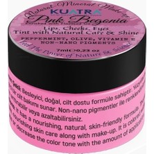 Kuatra Pink Begonia Doğal Içerikli Nemlendirici - Antioksidan Işıltı Veren Balm (Ruj - Allık - Göz F