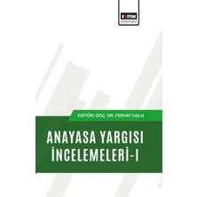 Eğitim Yayınevi Anayasa Yargısı Incelemeleri - 1