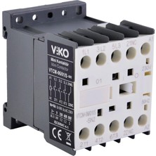 Frefly Store Viko Vtcm-06/01/s Mini Kontaktör 6A 1nc 230V Bobinli