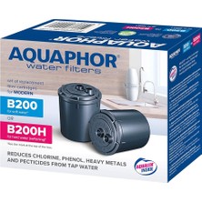 Aquaphor 4600987002149 Paket 2 Kartuş B200H Sert Su Için, Plastik