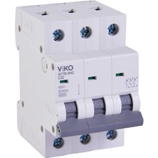 Frefly Store Viko 4VTB-3C32 Otomatik Sigorta 4,5ka C Tipi 3 Kutup 32A