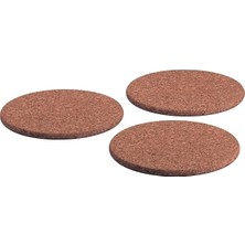 Ikea Heat 3'lü Set Mantar Tencere Altlığı 19 cm Çapında Mantar Altlık