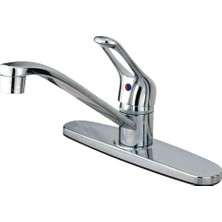 Frefly Store Kingston Brass KB561 Wyndham Mutfak Bataryası Püskürtücüsüz, 20 Cm, Parlak Krom
