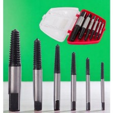 Frefly Store Vida Çıkarma Seti Profesyonel Kırık Civata Kılavuz Çıkarıcı Hasarlı Dönmeyen Sıkışmış Kırılmış Paslı Vida Sökme Aparatı Taşıma Kutulu