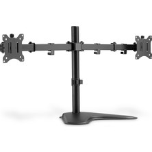Digitus Dıgıtus Monitör Tutucu - Ayak - 2 Monitör - 32 Inçe Kadar - 2x 8 Kg'a Kadar - Vesa 75X75, 100X100 -