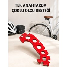 Shoppingfestr Çok Amaçlı Bisiklet Anahtarı 6-17 mm Çok Fonksiyonlu Bisiklet Tamir Anahtarı Tk