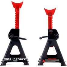 Vintessy Worldforce 3 Ton Kapasiteli Kriko Standı - Araç Sehpası 2'li Set