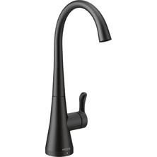 Frefly Store Moen S5520BL Sip Geçişli Soğuk Su Mutfak Içecek Bataryası Opsiyonel Filtrasyon Sistemi, Mat Siyah