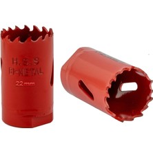 Frefly Store Gfb Bi Metal Panç Ø 22 mm Delik Açma Alçıpan Ahşap Pvc Delme Testeresi Adaptörsüz 1 Adet