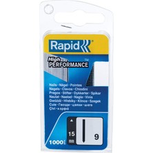 Frefly Store Rapid Kalem Tip 9, 15 mm Kafasız Çivi, 1.000 Adet, Zımba, Basınçlı Havalı Çivi Makinesi ve Elektronik Çakma Makineleri Için