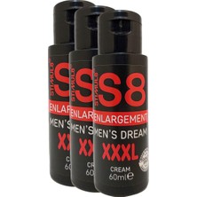 Vintessy Stımul8 (S8) Erkeklere Özeı 3 Adet Xxxlbüyütücü 60 ml Krem En Boy Ebat Kremi