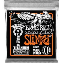 Ernie Ball Hybrid Slinky Kaplamalı Titanyum Rps Elektro Gitar Telleri, Ölçü 9-46