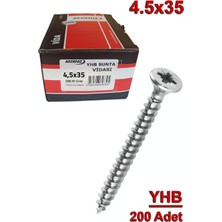 Frefly Store Akdeniz Sunta Vidası 4,5X35 Çinko 200 Adet
