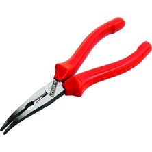 Frefly Store Izeltas Uzun Kargaburun Eğri Uçlu Opak Seri, Kırmızı, 180 mm