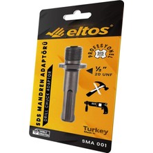 Frefly Store Eltos Sds Plus Mandren Adaptörü, 1/2" 20 Unf, Vidalı Bağlantı Sistemli, Profesyonel, Metal Gövdeli, Mandren Ucu Adaptörü, SMA001